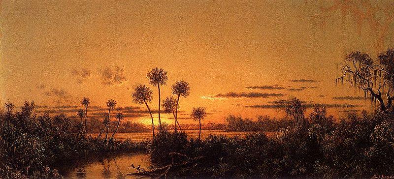 Martin Johnson Heade After Sunset oil painting image